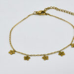 Bohemian gouden enkelband met muntjes