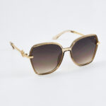 Golden Vintage – Gouden ronde zonnebril met bruine glazen