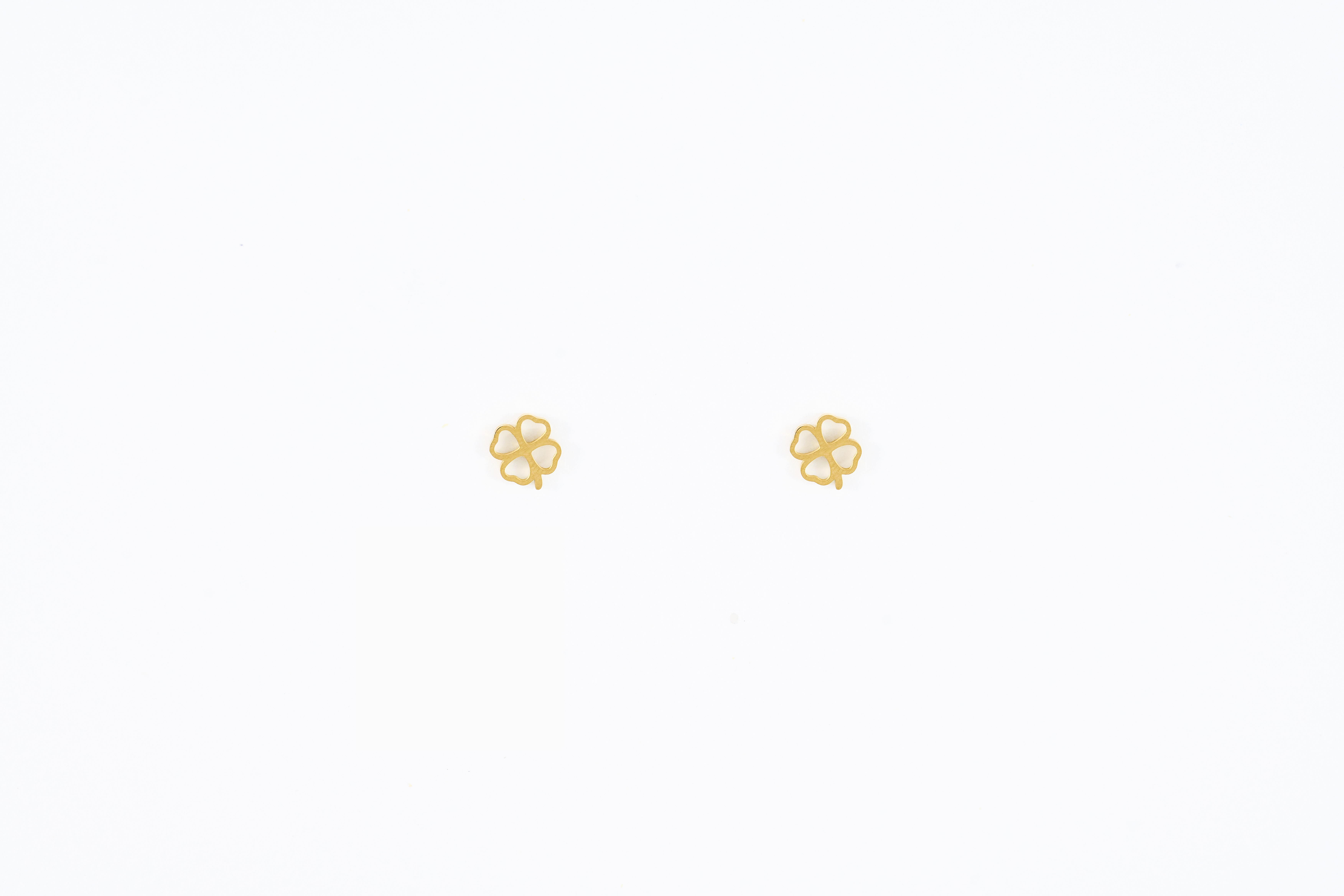 Gouden bloem studs
