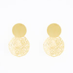 Gouden filigrain statement oorbellen