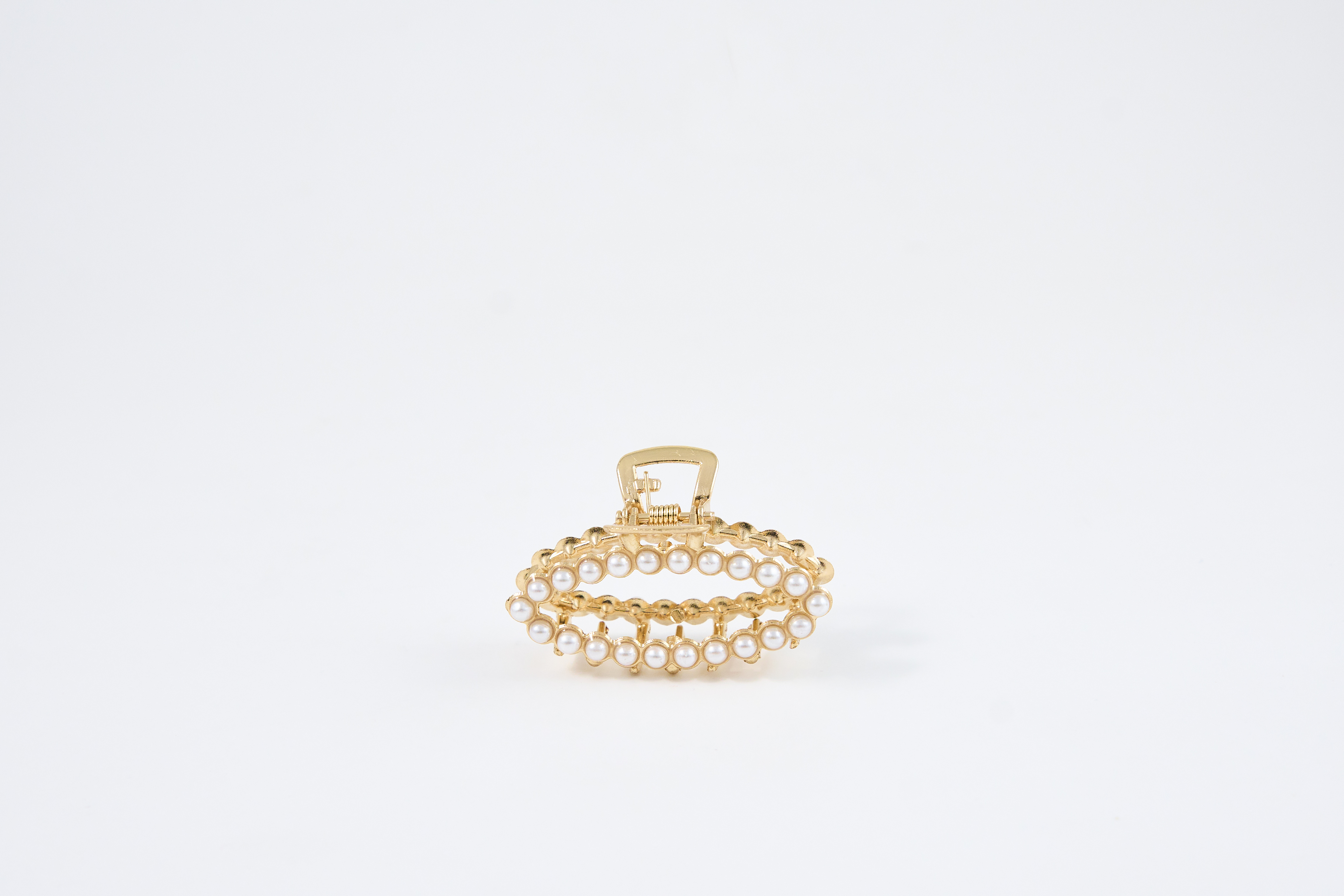 Gouden haarclip met luxe parels