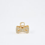 Gouden haarclip met strikdetail