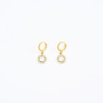 Gouden minimalistische cirkel oorbellen