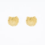 Gouden oorbellen met waaierpartoon