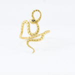 Gouden ring met slang