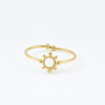 Gouden ring met zonnetje