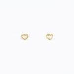 Gouden schelp studs