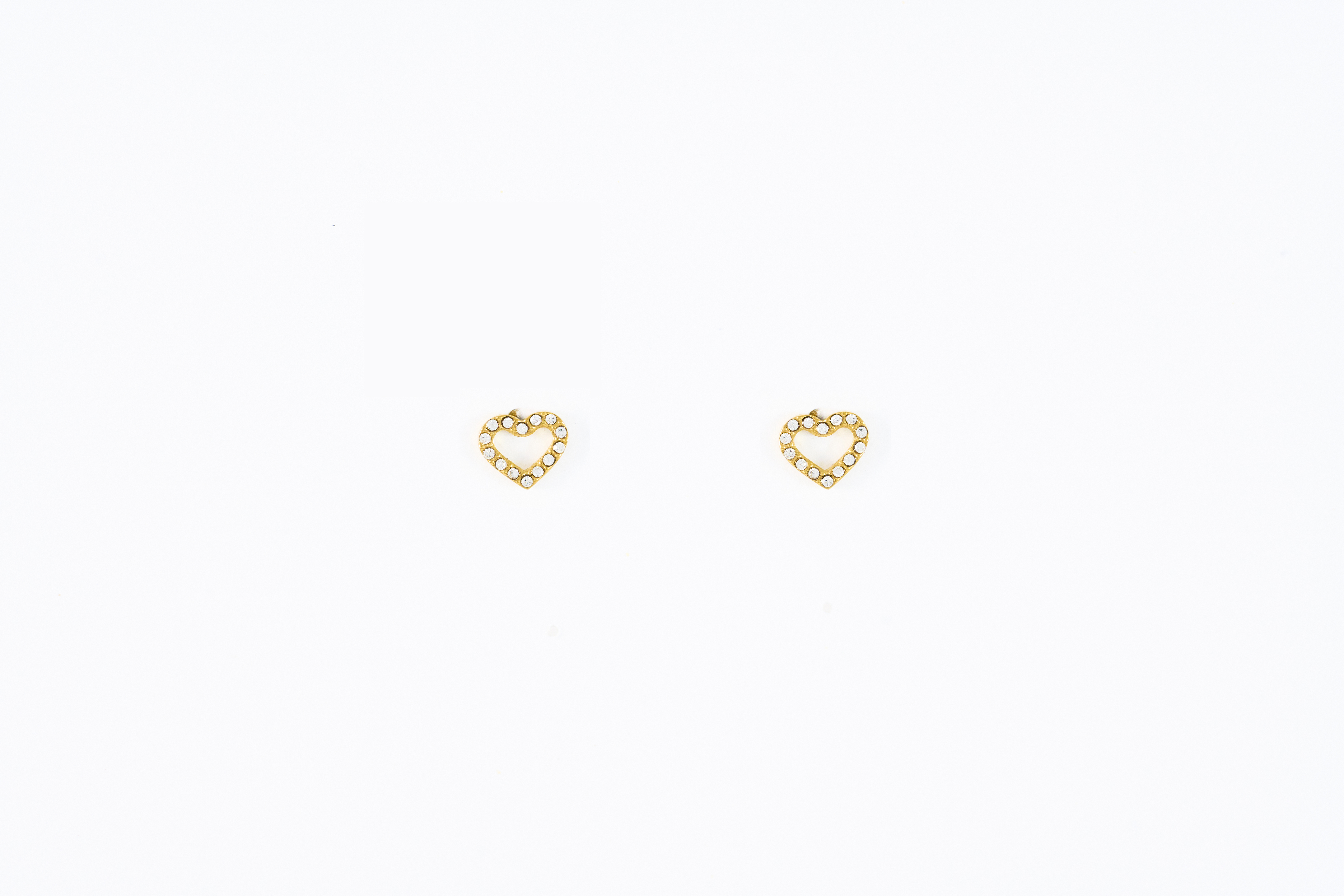 Gouden schelp studs