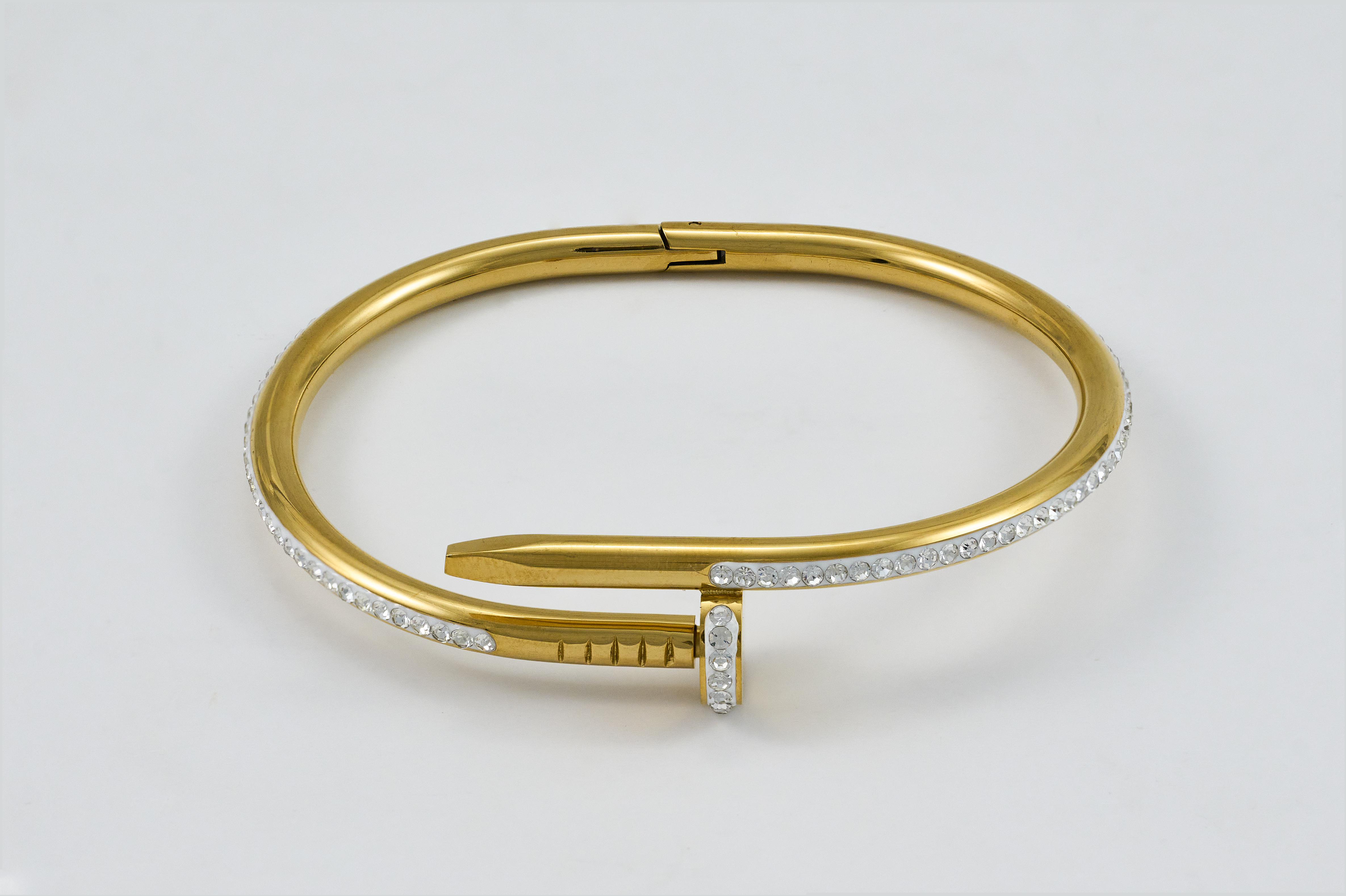 Gouden spijkerarmband