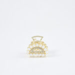 Haarclip met hartvorm en kristallen