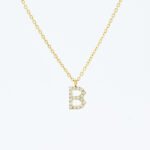 Ketting met gouden letter hanger