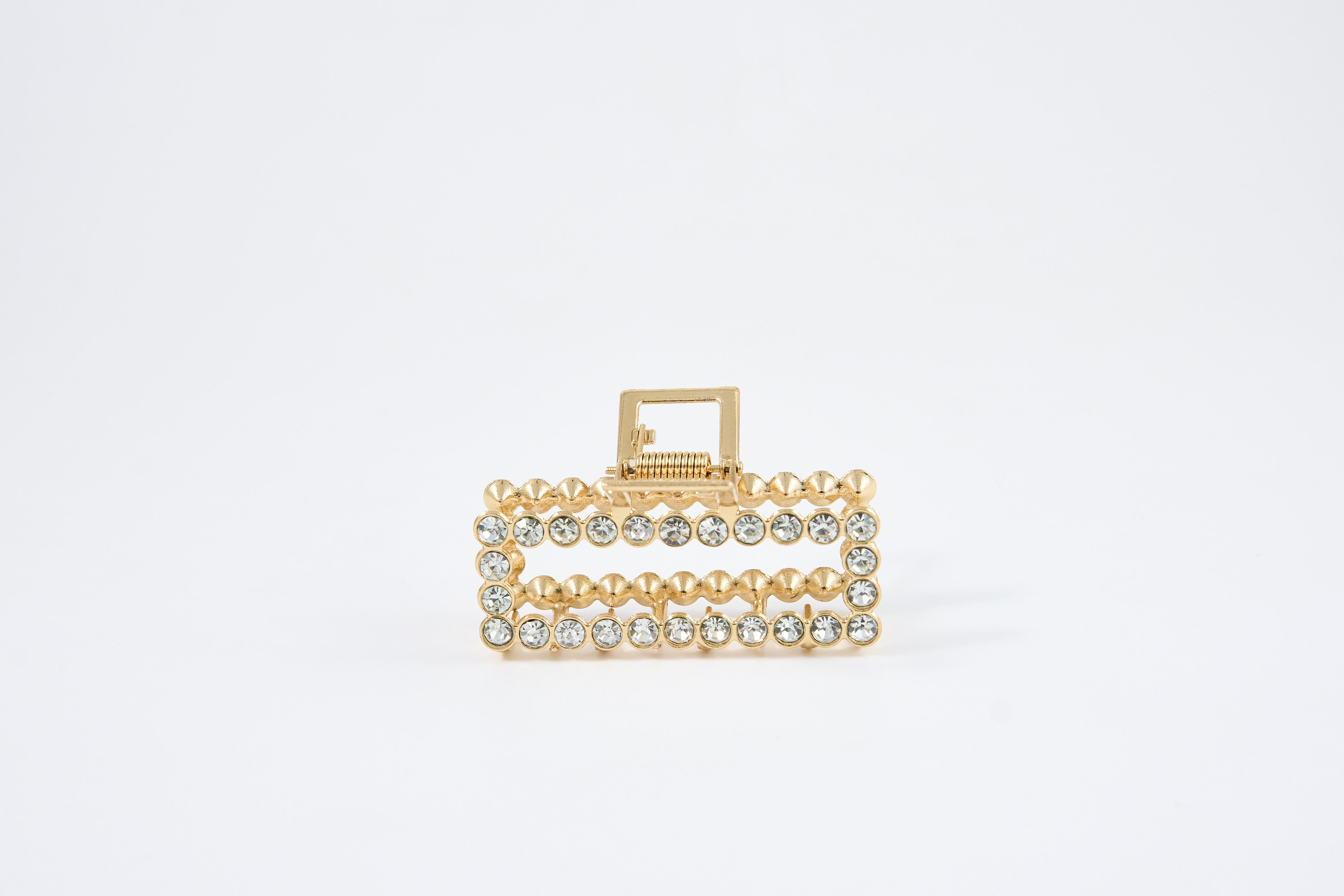 Klassieke gouden haarclip met open design