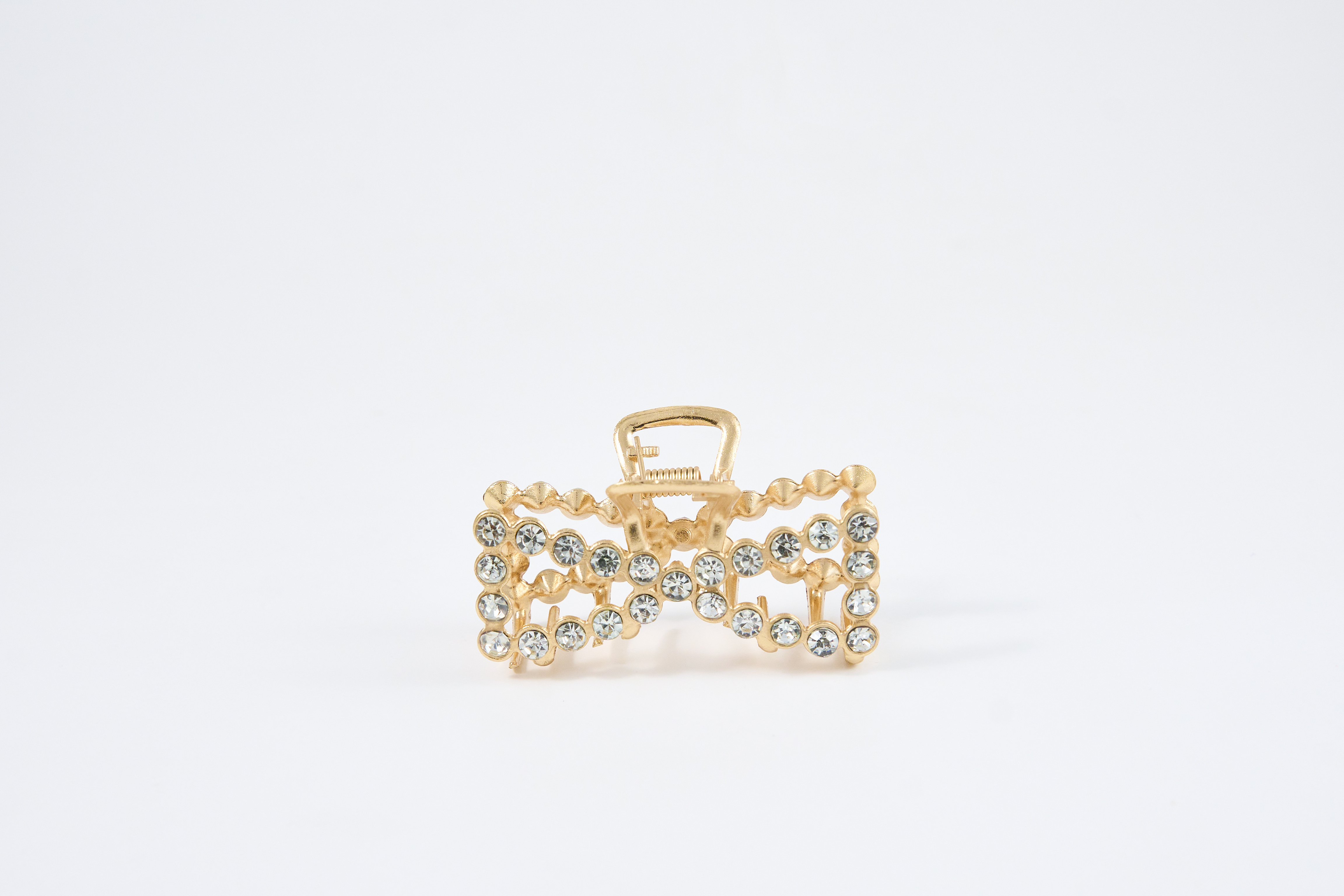 Zwarte strik haarclip met chique uitstraling